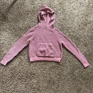 Pink Hooded Women's Sweater